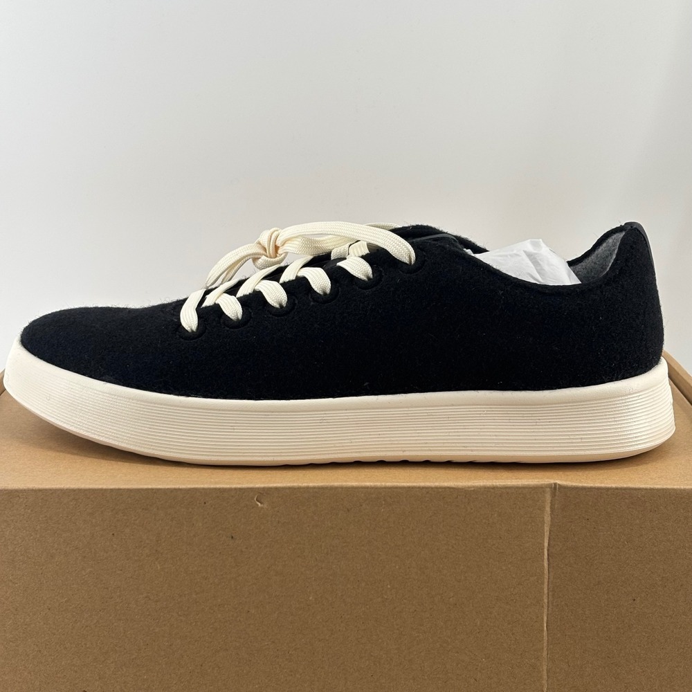 Allbirds Wool Cruiser Men 11.5 Natural Black White Merino Sustainable Sneakers